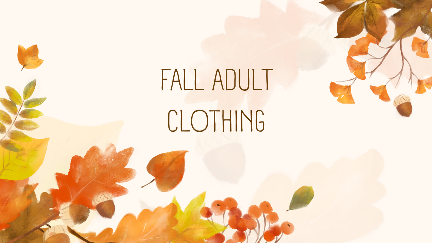 Fall Adult Clothing