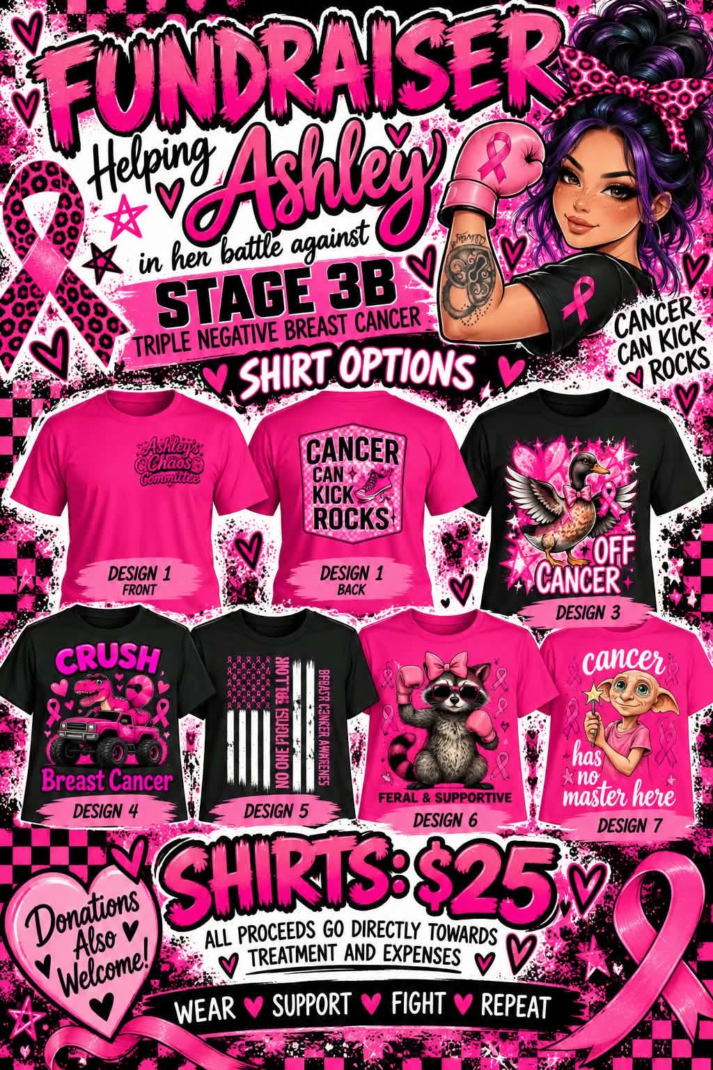 Ashleys Breast cancer fundraiser